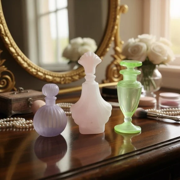 3 VINTAGE INSPIRED PERFUME BOTTLES - Picture 1 of 1